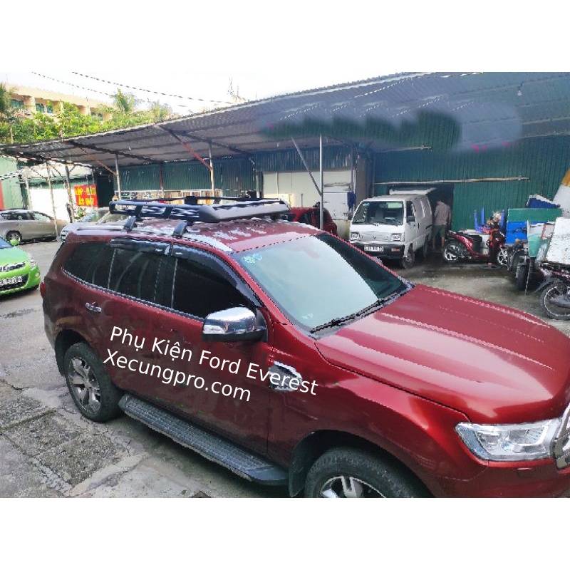 Giá Nóc Ford Everest Full Bộ (Giá Hành Lý + 2 thanh đỡ)