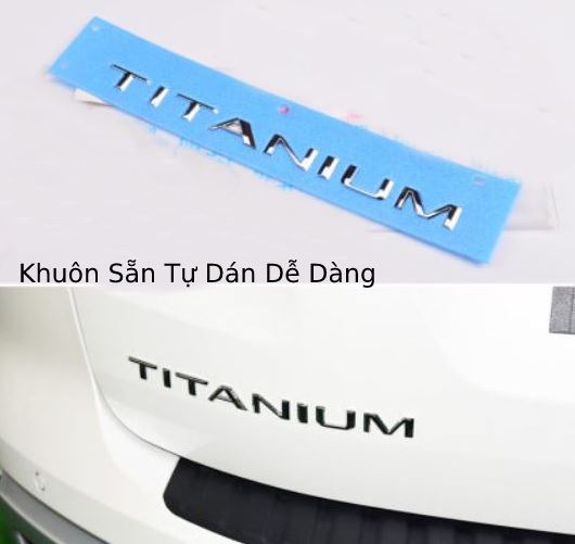 Chữ Dán Titanium Nguyên Bản Theo Xe Ford Everest