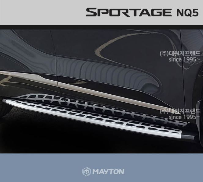 Bước bước chân mayton + chắn bùn kia sportage
