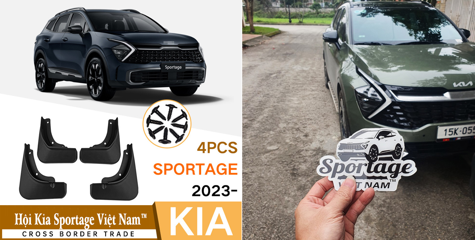 Bộ chắn bùn 4 bánh kia sportage