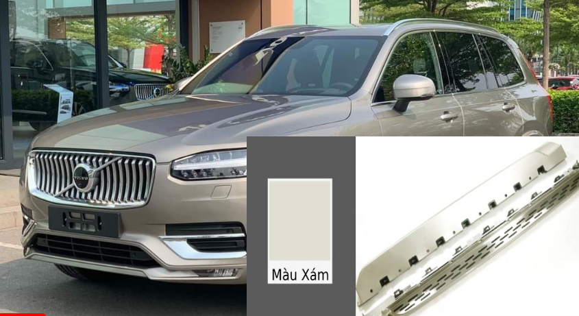 BẬC BƯỚC CHÂN VOLVO XC90 CHÍNH HÃNG ZIN THEO XE MÀU XÁM