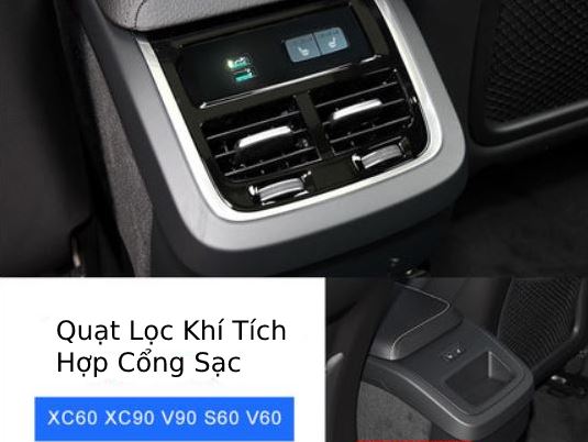 Quạt Lọc Khí Tích Hợp Cổng Sạc Volvo ( Bộ Tiêu Chuẩn)