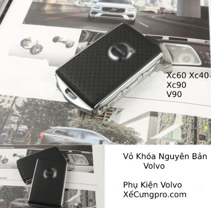 Vỏ Khoá Nguyên Bản Volvo (Màu Da Đen)