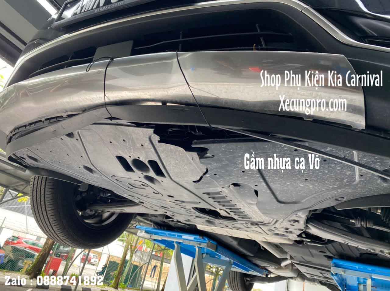 Chắn Gầm Bảo Vệ Động Cơ Kia Carnival 21-23 (Hợp Kim Nhôm)