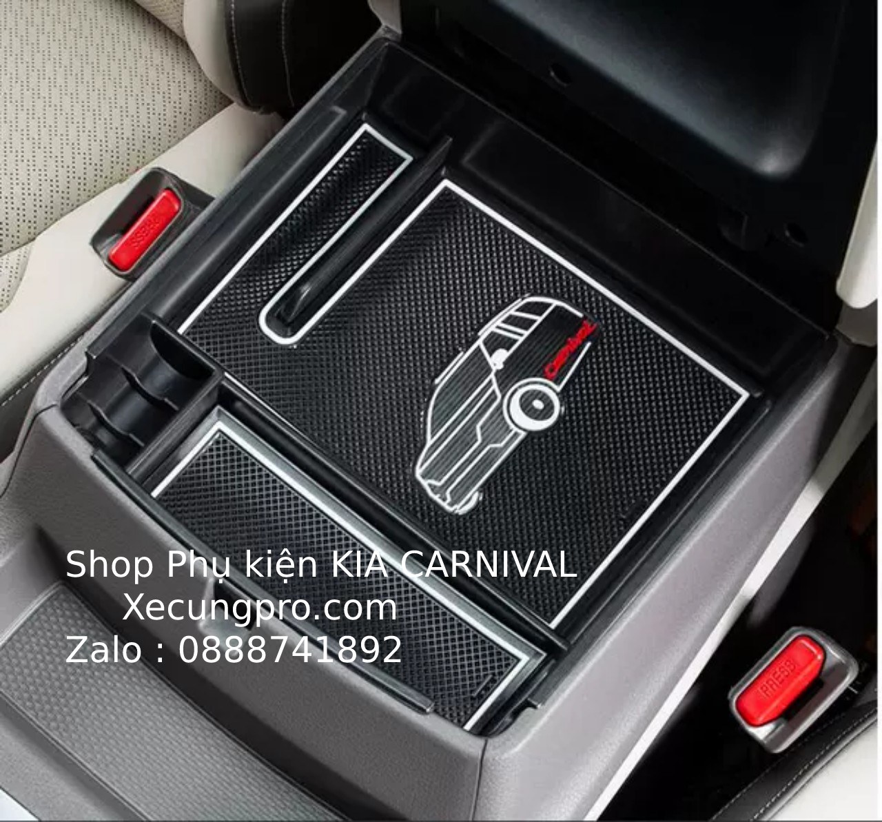 Hộp đồ tiện ích tì tay kia carnival 2021-2022