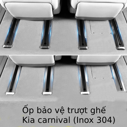 Ốp bảo vệ chống xước trượt ghế kia carnival (Inox 304)