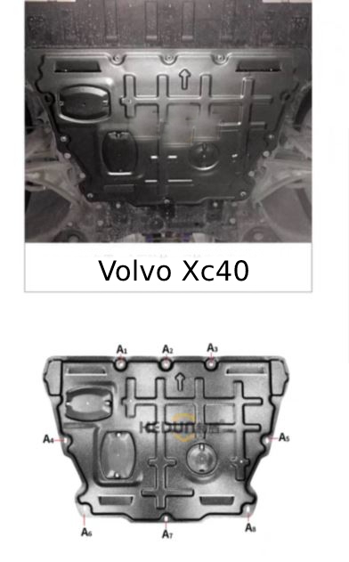 chắn gầm động cơ hợp kim nhôm volvo xc40