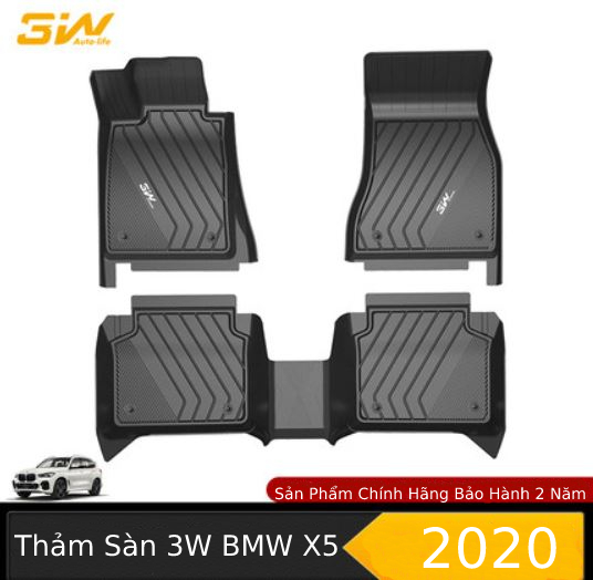 Thảm Sàn 3W Chính Hãng TPE BMW X5 (2020)