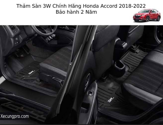 Thảm lót sàn honda Accord 3W Chính Hãng TPE 18-22